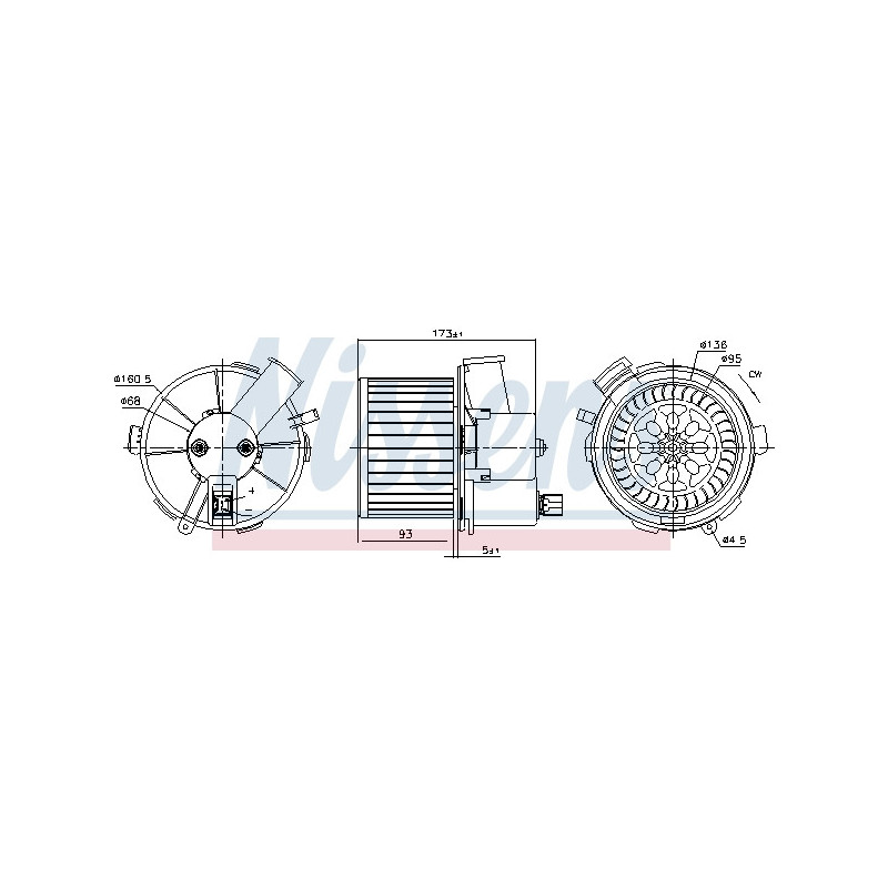 Pulseur d'air habitacle NISSENS
