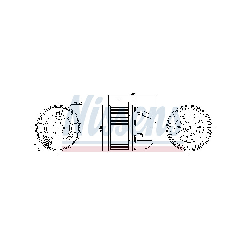 Pulseur d'air habitacle NISSENS