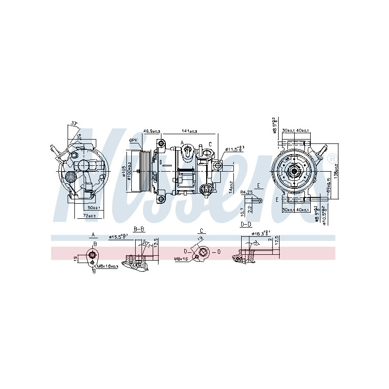 Compresseur de climatisation NISSENS