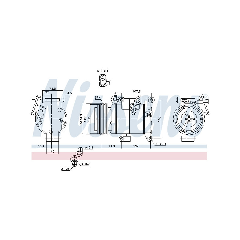 Compresseur de climatisation NISSENS