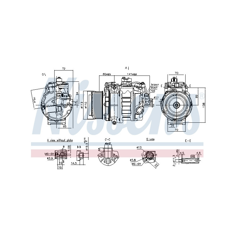 Compresseur de climatisation NISSENS