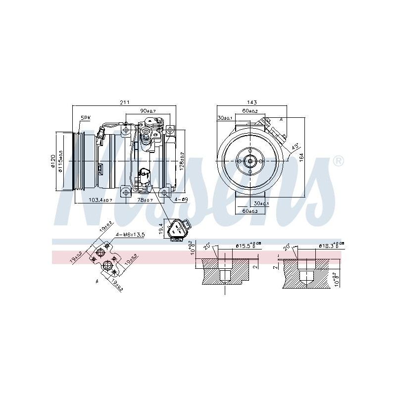 Compresseur de climatisation NISSENS