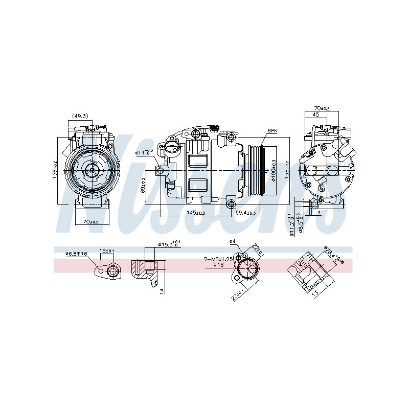 Compresseur de climatisation NISSENS