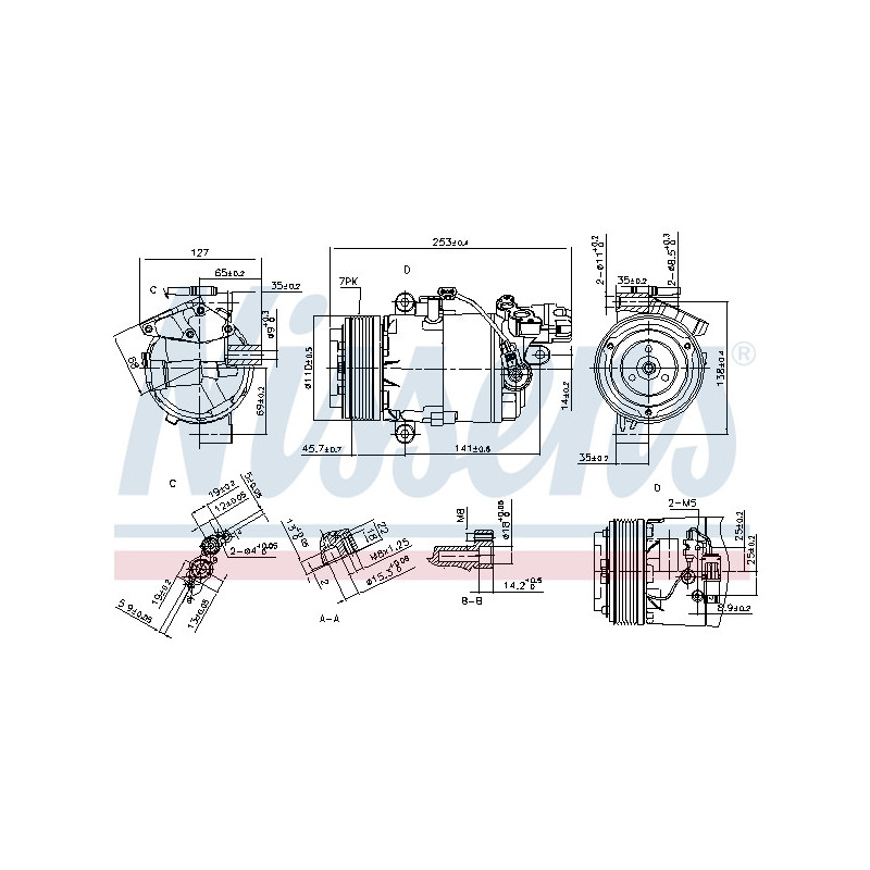 Compresseur de climatisation NISSENS