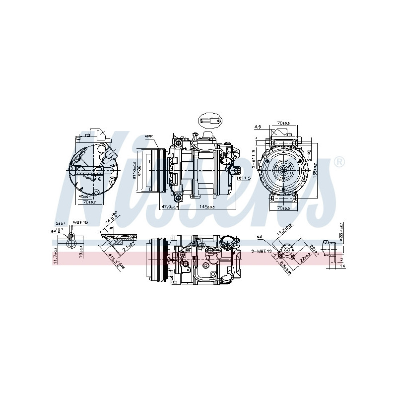 Compresseur de climatisation NISSENS