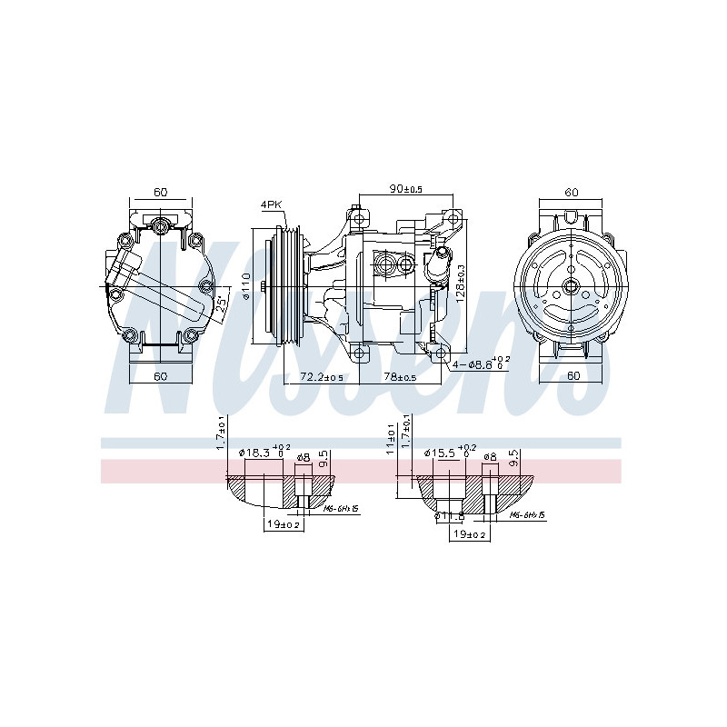 Compresseur de climatisation NISSENS
