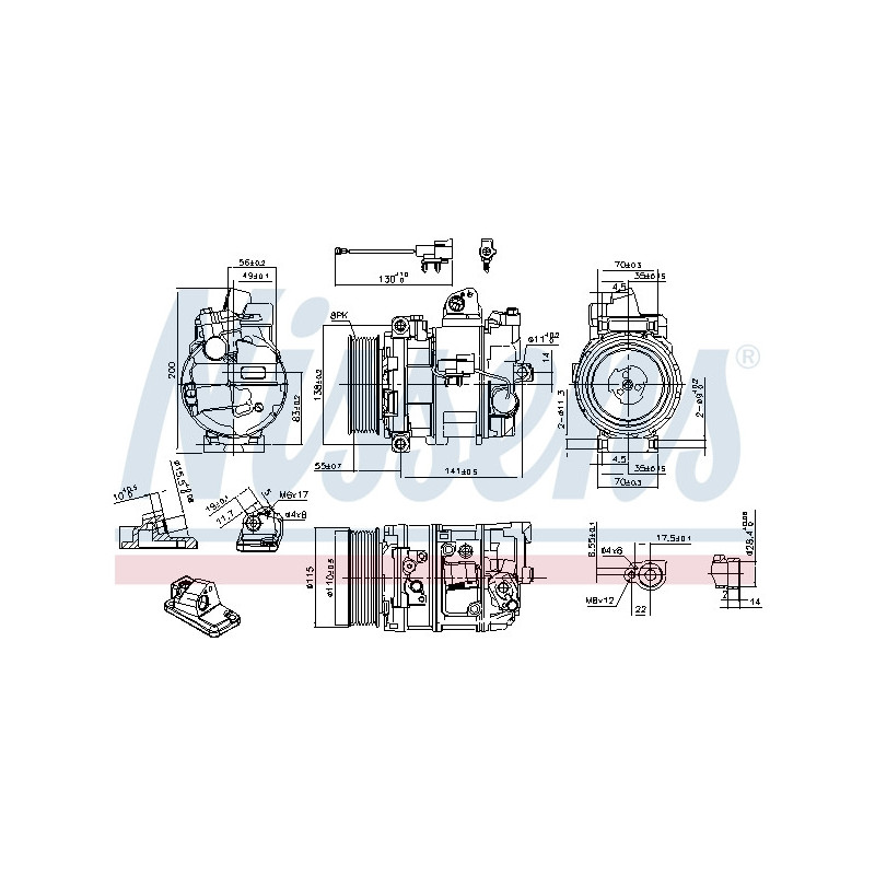 Compresseur de climatisation NISSENS