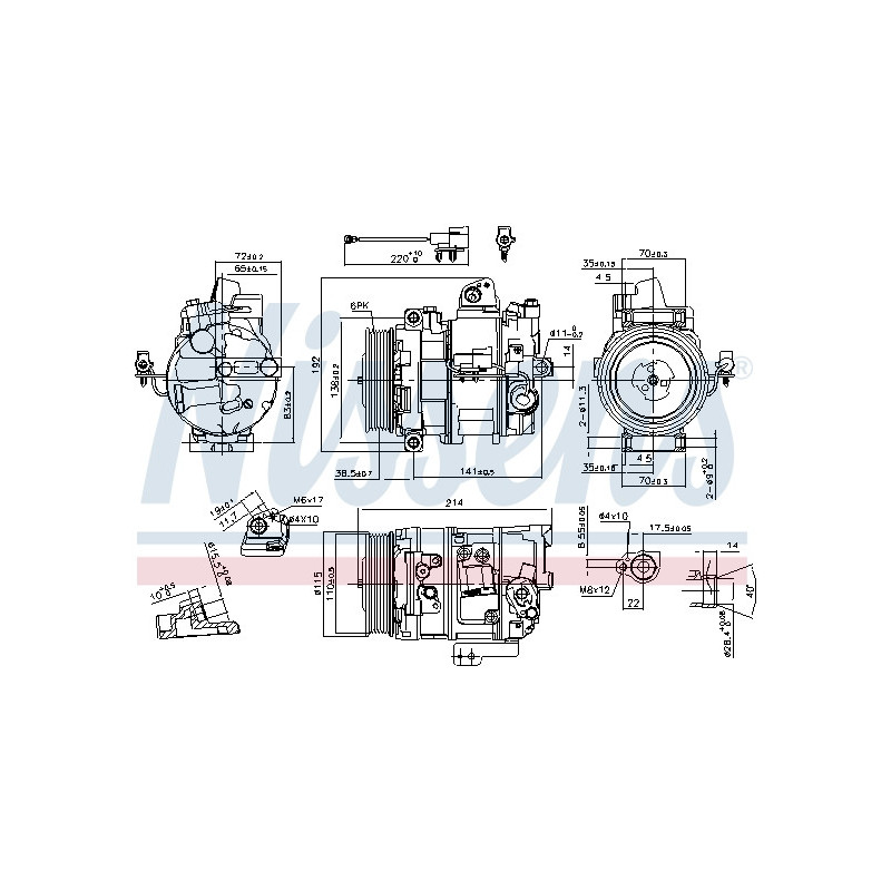 Compresseur de climatisation NISSENS