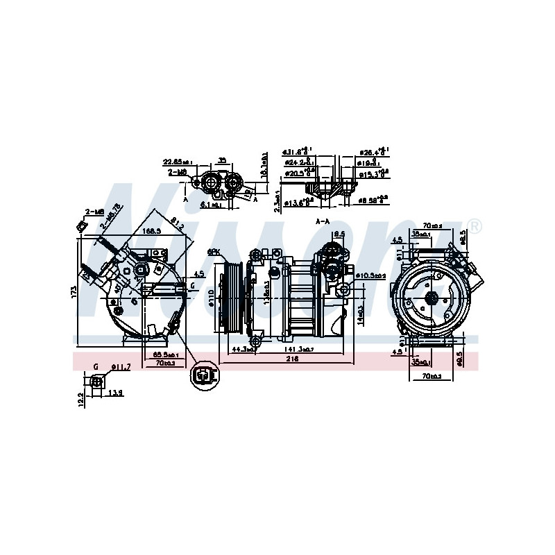 Compresseur de climatisation NISSENS