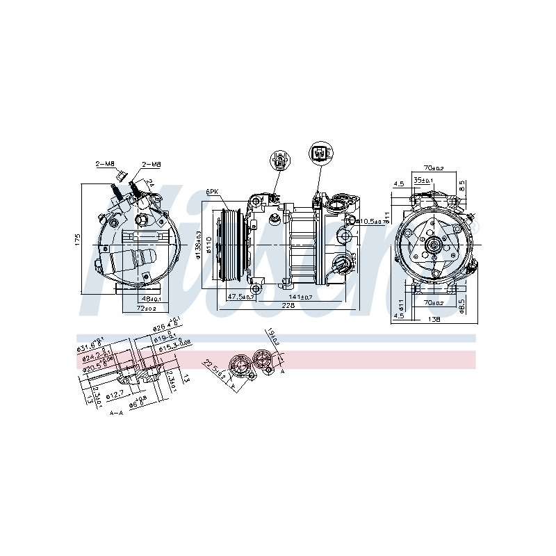 Compresseur de climatisation NISSENS