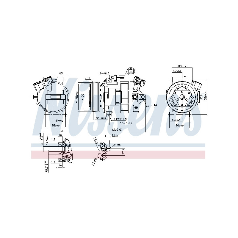 Compresseur de climatisation NISSENS