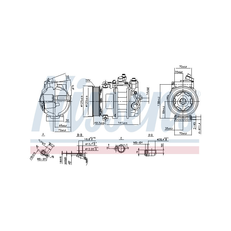 Compresseur de climatisation NISSENS