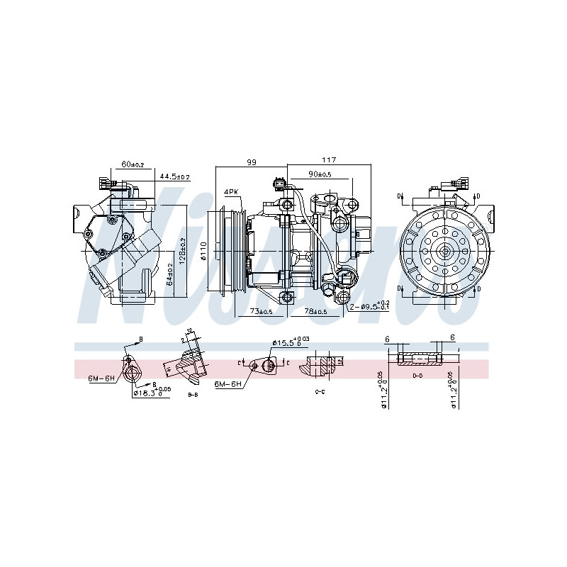 Compresseur de climatisation NISSENS