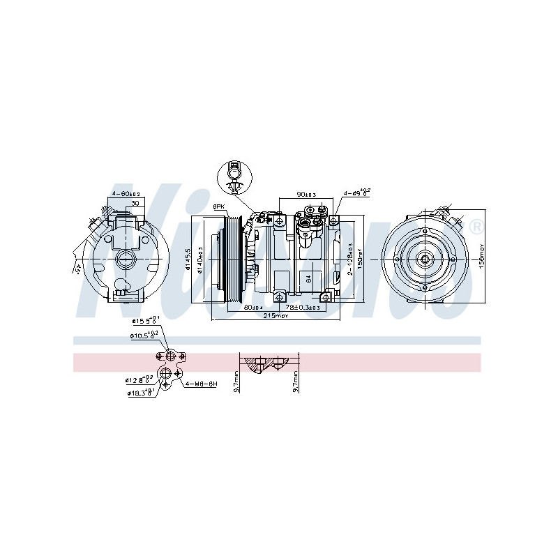 Compresseur de climatisation NISSENS