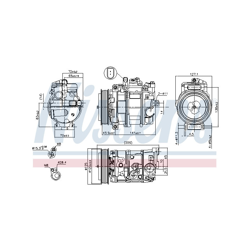 Compresseur de climatisation NISSENS