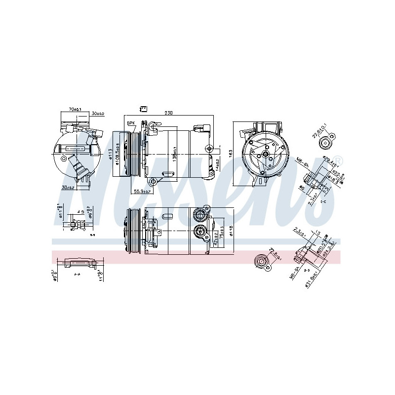 Compresseur de climatisation NISSENS
