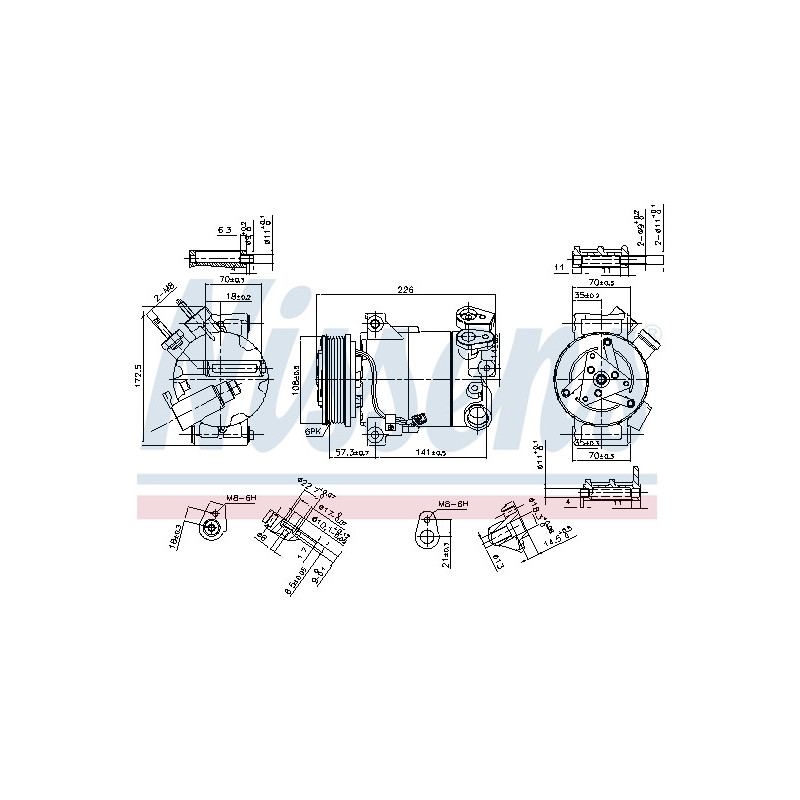 Compresseur de climatisation NISSENS
