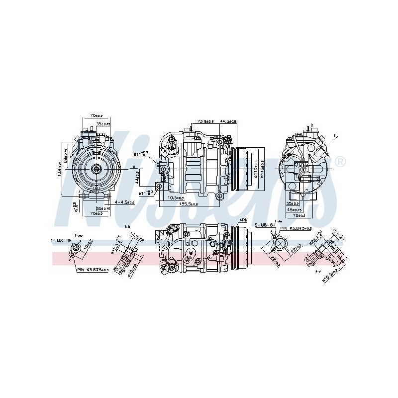 Compresseur de climatisation NISSENS