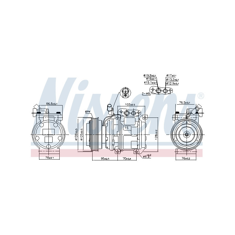 Compresseur de climatisation NISSENS