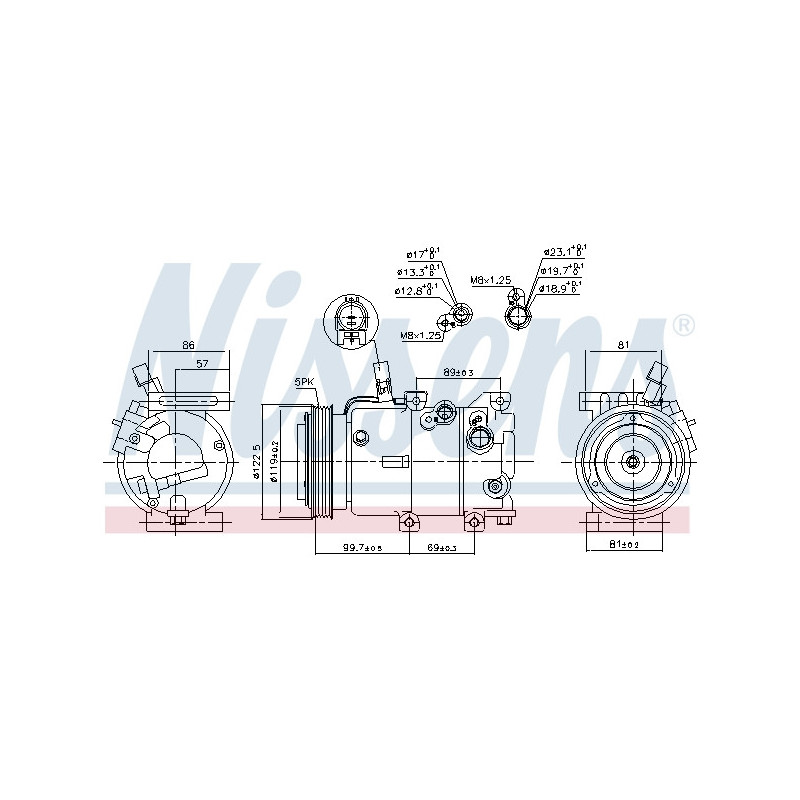 Compresseur de climatisation NISSENS