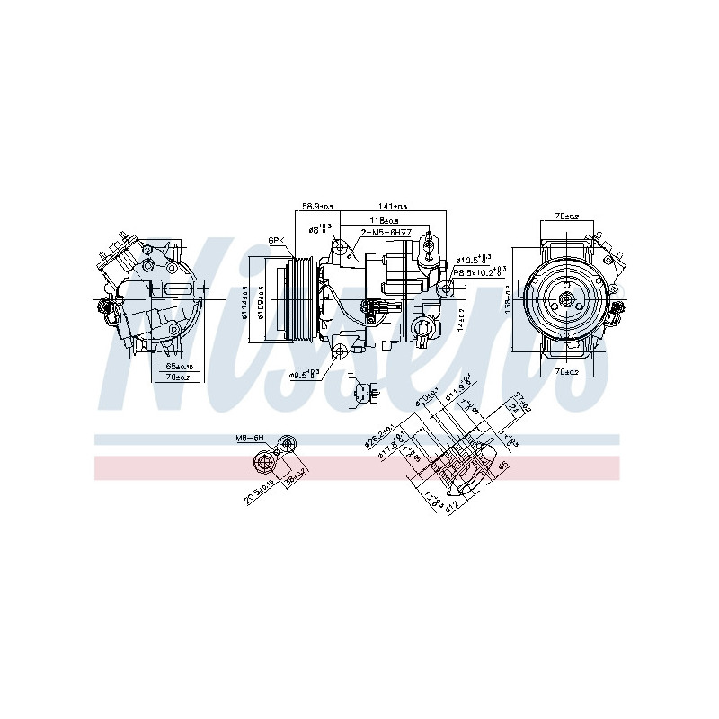 Compresseur de climatisation NISSENS