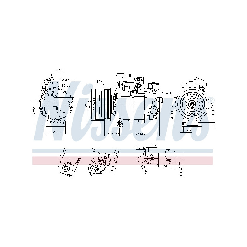 Compresseur de climatisation NISSENS