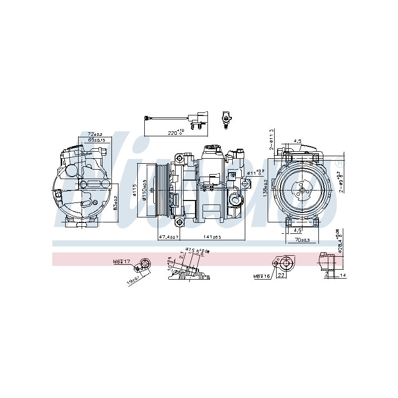 Compresseur de climatisation NISSENS