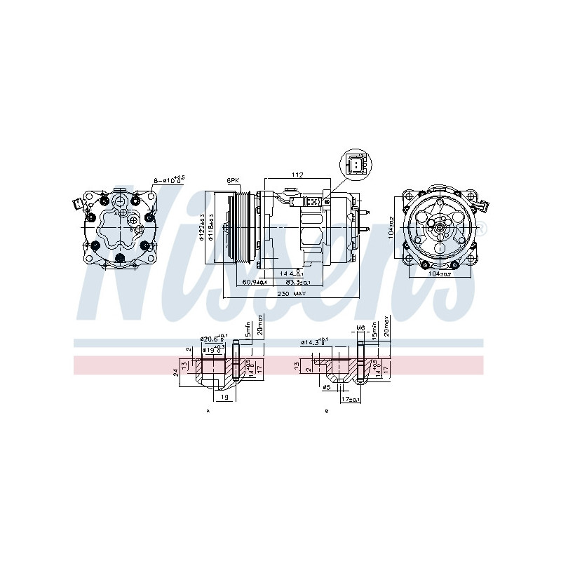 Compresseur de climatisation NISSENS