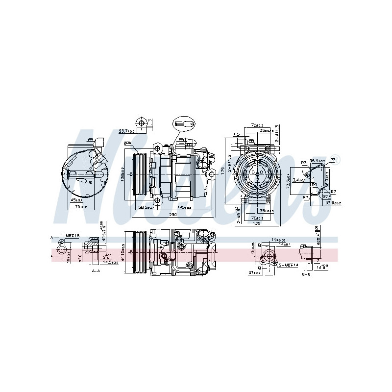Compresseur de climatisation NISSENS