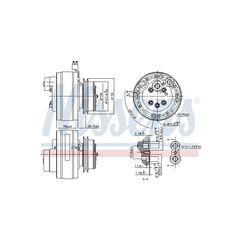 Compresseur de climatisation NISSENS