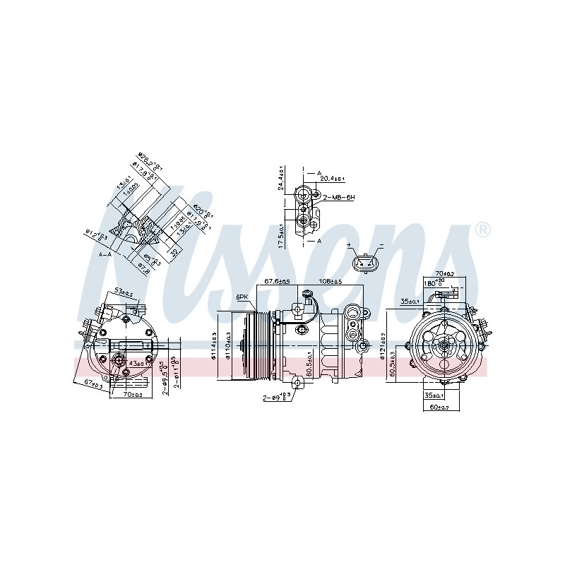Compresseur de climatisation NISSENS