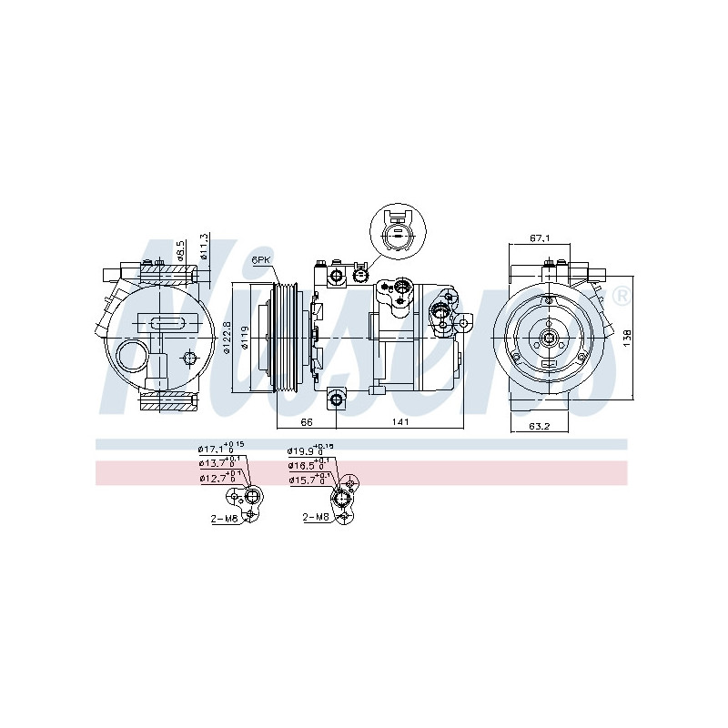 Compresseur de climatisation NISSENS