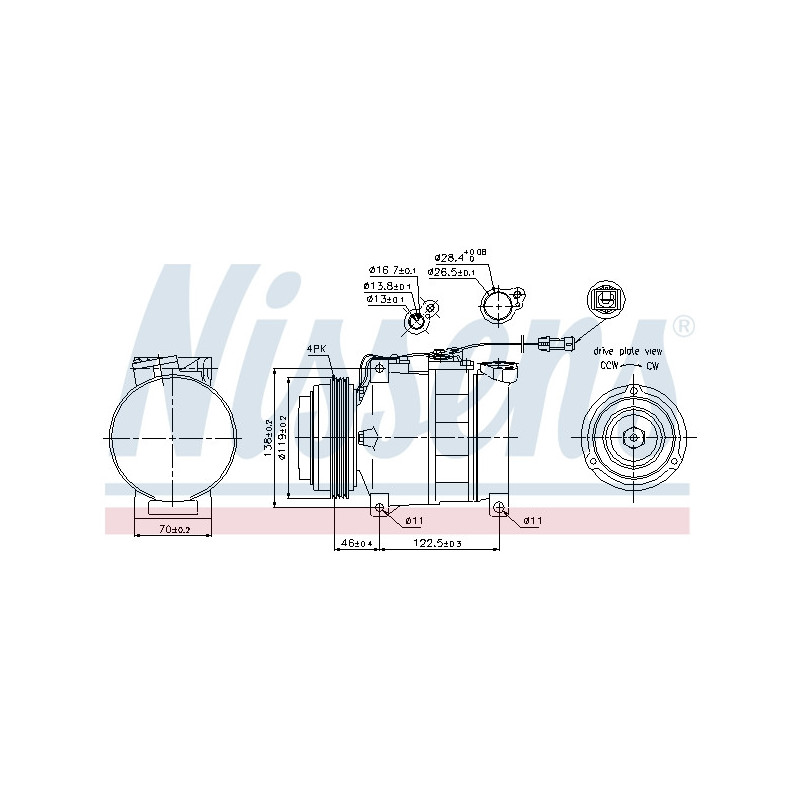 Compresseur de climatisation NISSENS