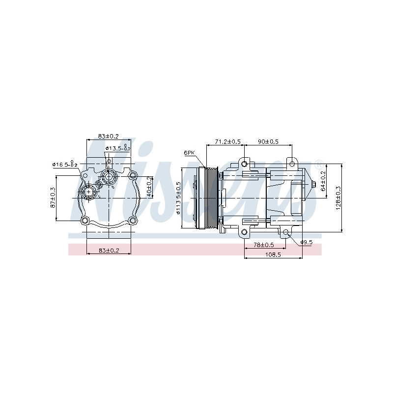 Compresseur de climatisation NISSENS