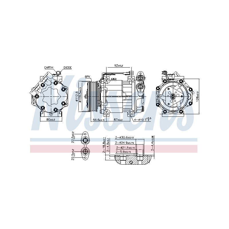 Compresseur de climatisation NISSENS