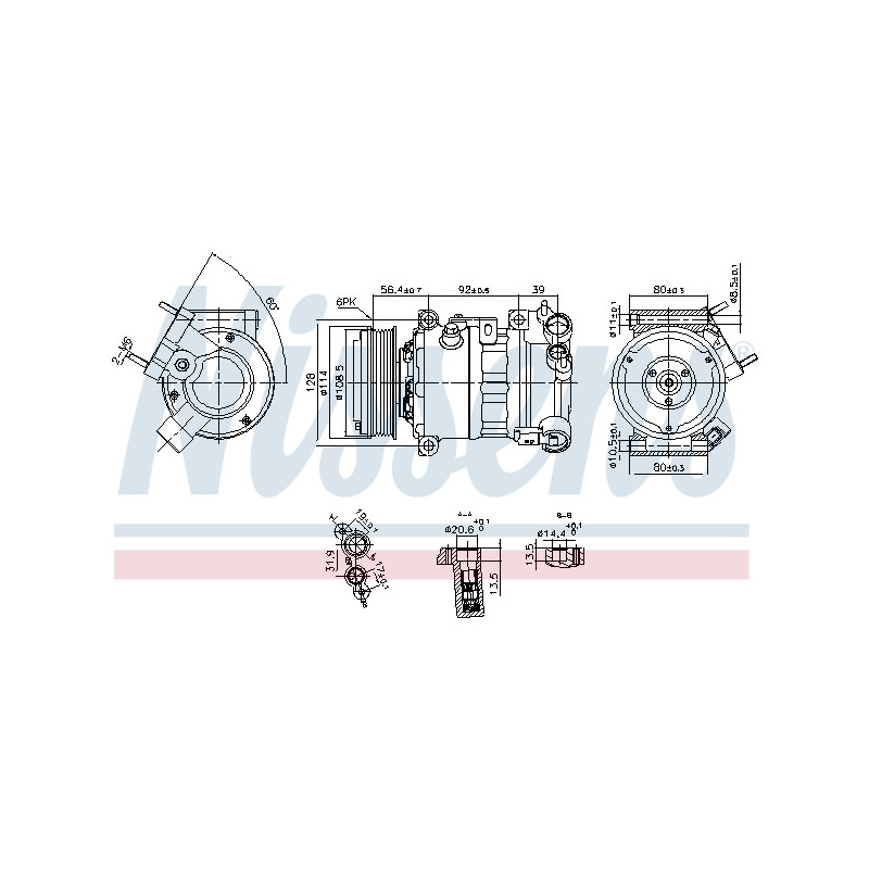 Compresseur de climatisation NISSENS