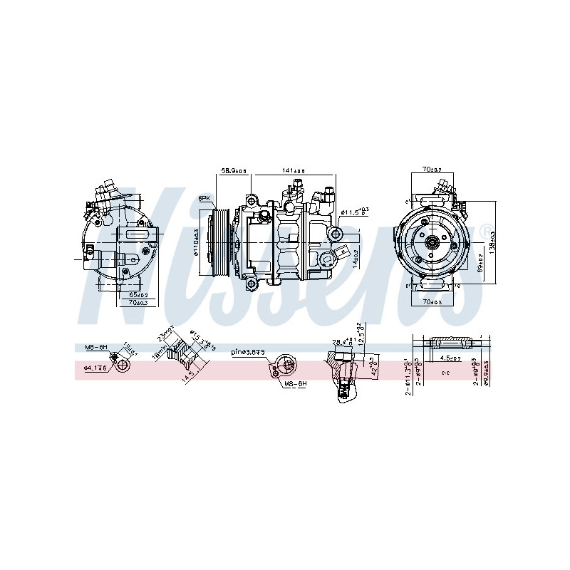 Compresseur de climatisation NISSENS