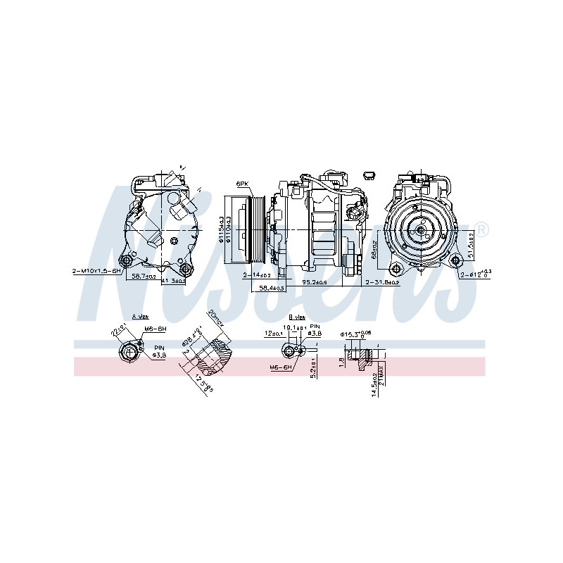 Compresseur de climatisation NISSENS
