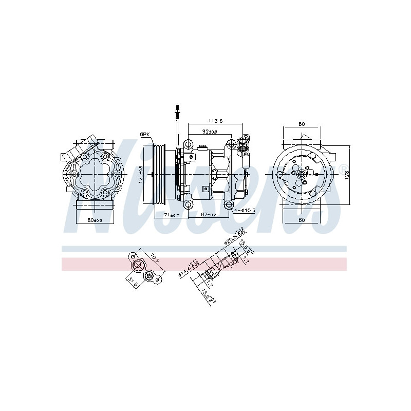 Compresseur de climatisation NISSENS