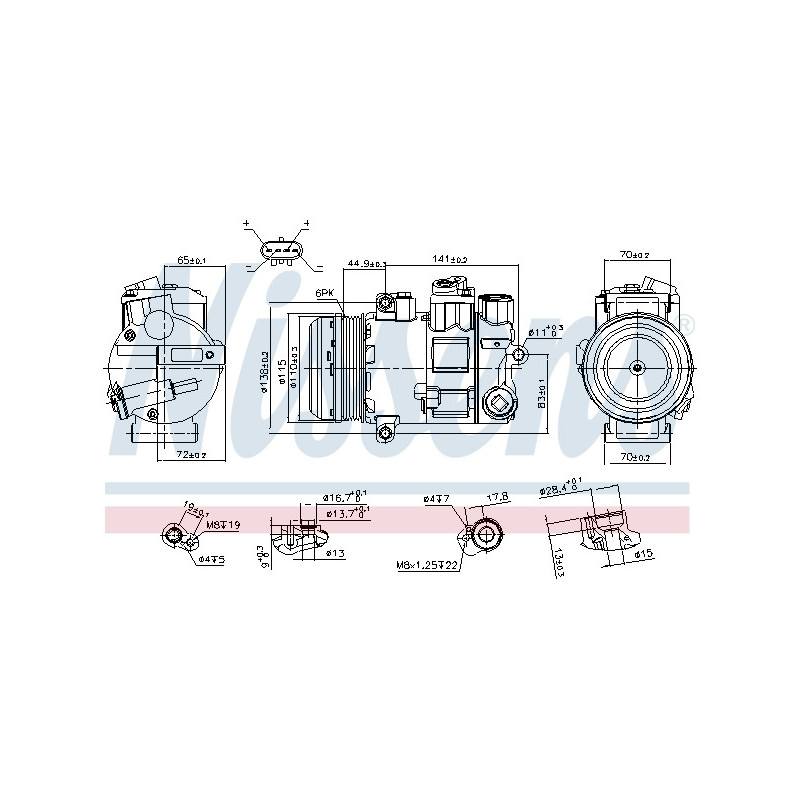 Compresseur de climatisation NISSENS
