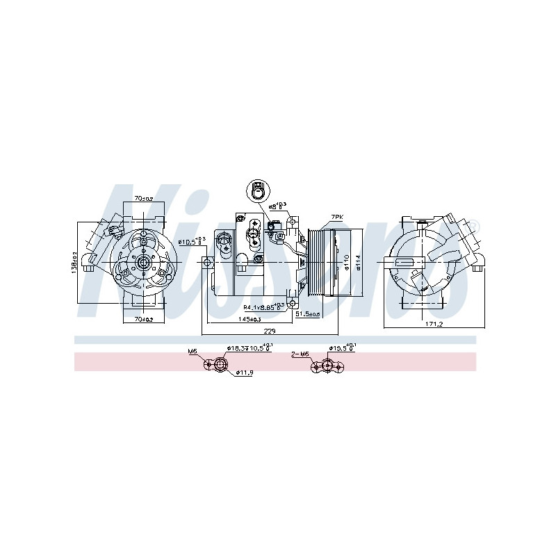 Compresseur de climatisation NISSENS