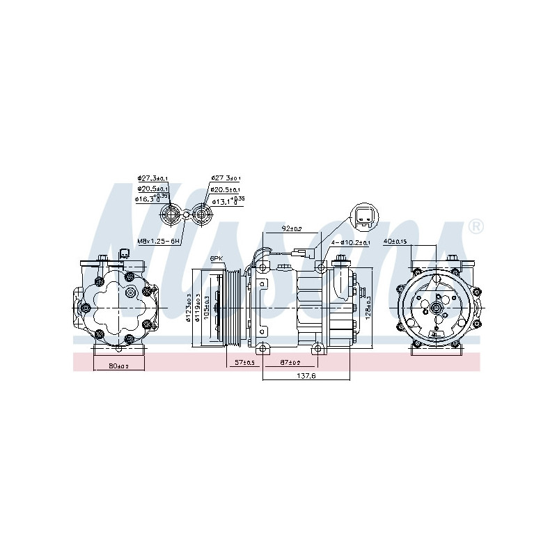 Compresseur de climatisation NISSENS