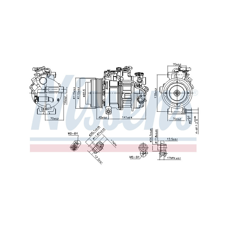 Compresseur de climatisation NISSENS