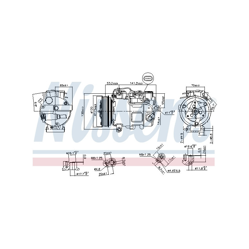 Compresseur de climatisation NISSENS