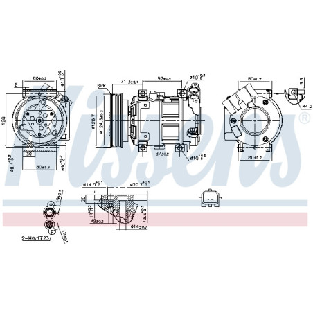 Compresseur de climatisation NISSENS