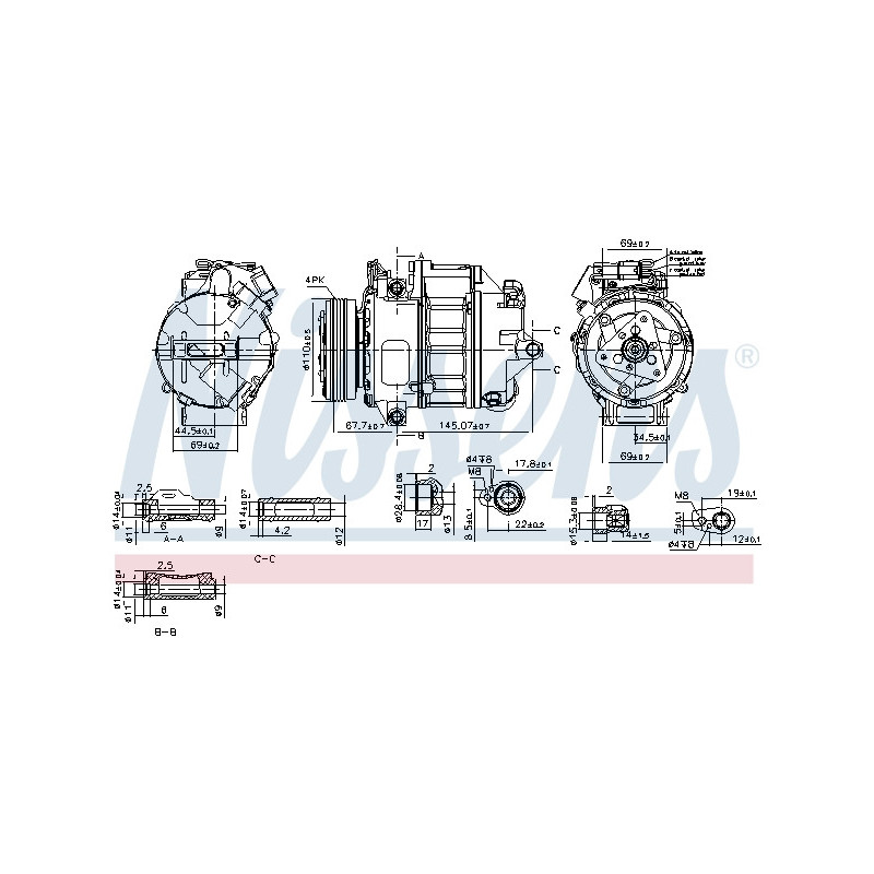 Compresseur de climatisation NISSENS