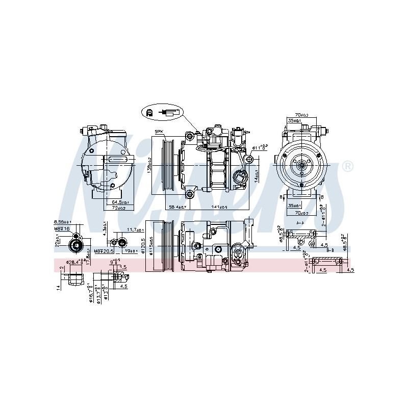 Compresseur de climatisation NISSENS