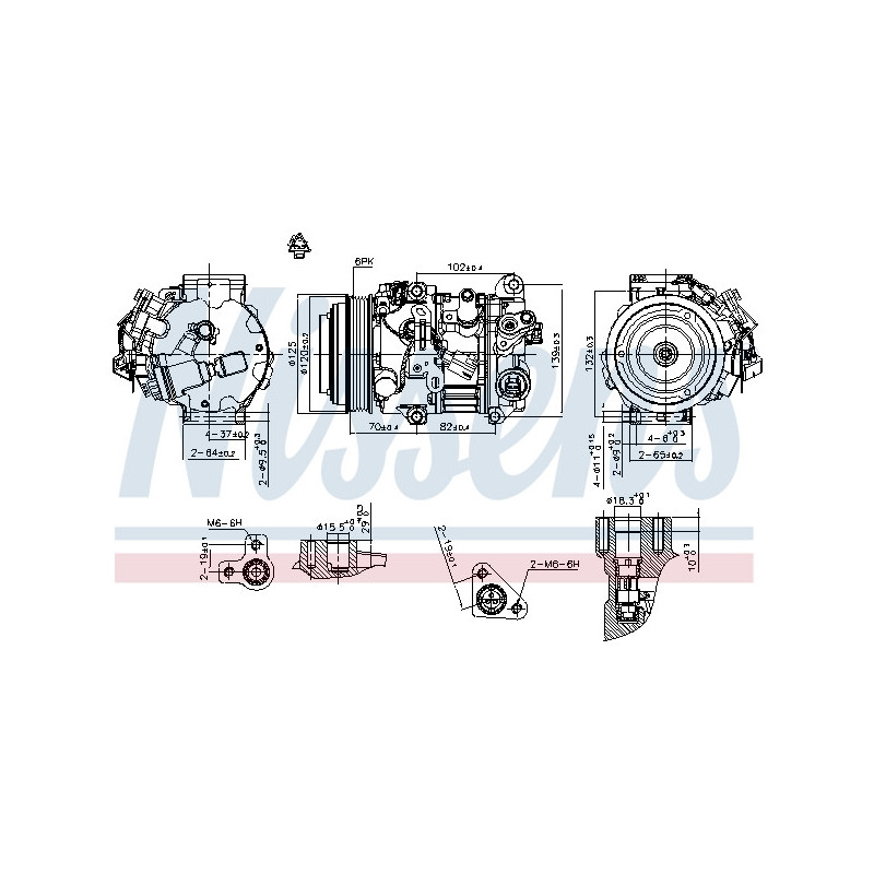 Compresseur de climatisation NISSENS