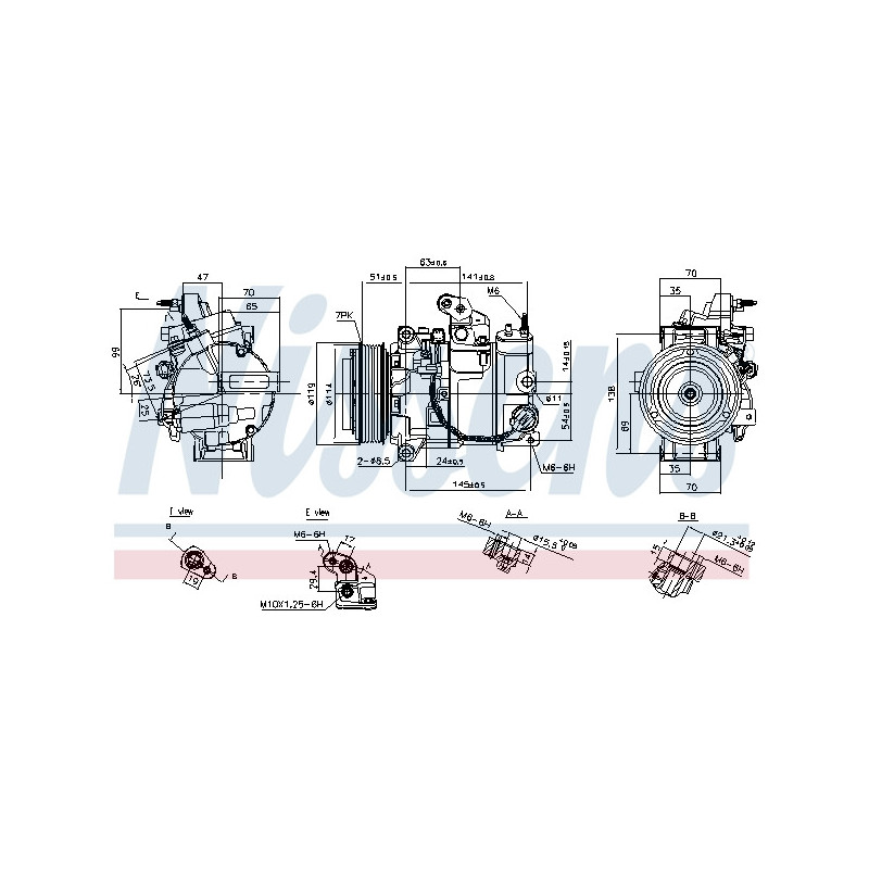 Compresseur de climatisation NISSENS
