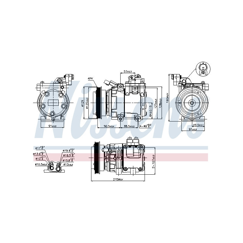 Compresseur de climatisation NISSENS
